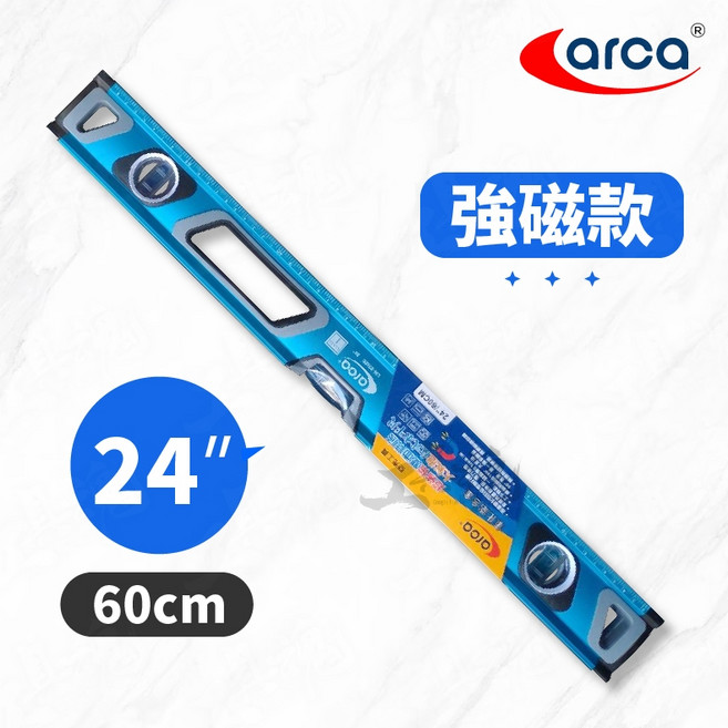 台灣製 強磁水平尺 40吋 氧化鋁合金 水平儀, 1個, 24" / 60cm