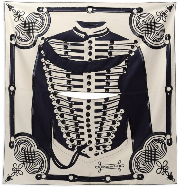 에르메스 중고 2010's 브랑드부르그 타투 비즈 자수 스카프