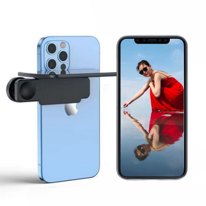 포맘스 핸드폰 반사거울 여행 스냅 촬영, 1세트, 모던블랙