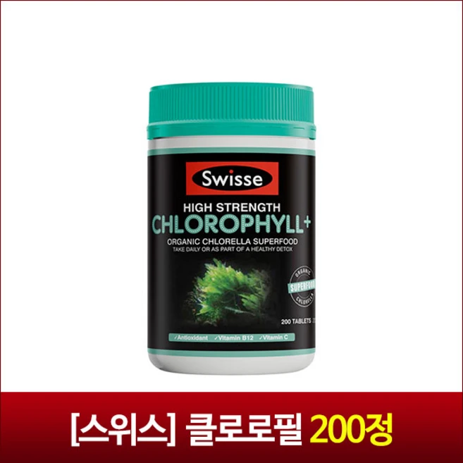스위스 고함량 클로로필 플러스 200 정, 1개, 200정 - 쿠팡