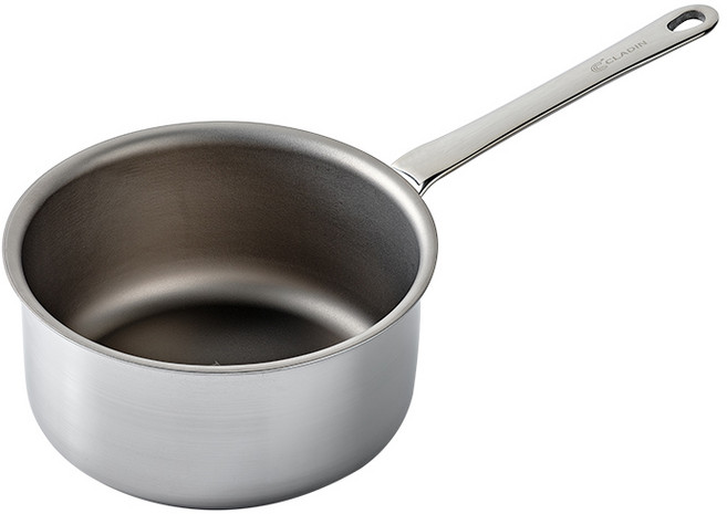 클래딘 쿡웨어 초경량 티타늄 원판 미니 소스팬 이유식팬, 실버, 1개, 12cm
