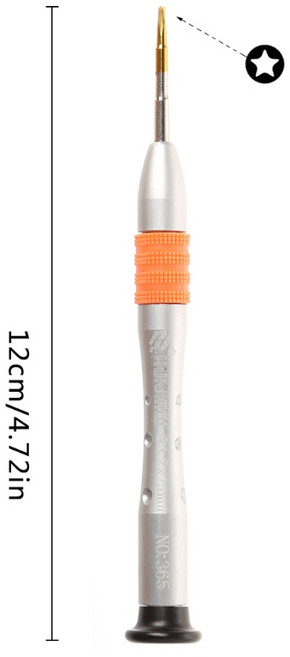 MacBook Air Maintenance Tools 용 드라이버 수리 도구 5 Star 5 포인트 1.2mm, 회색
