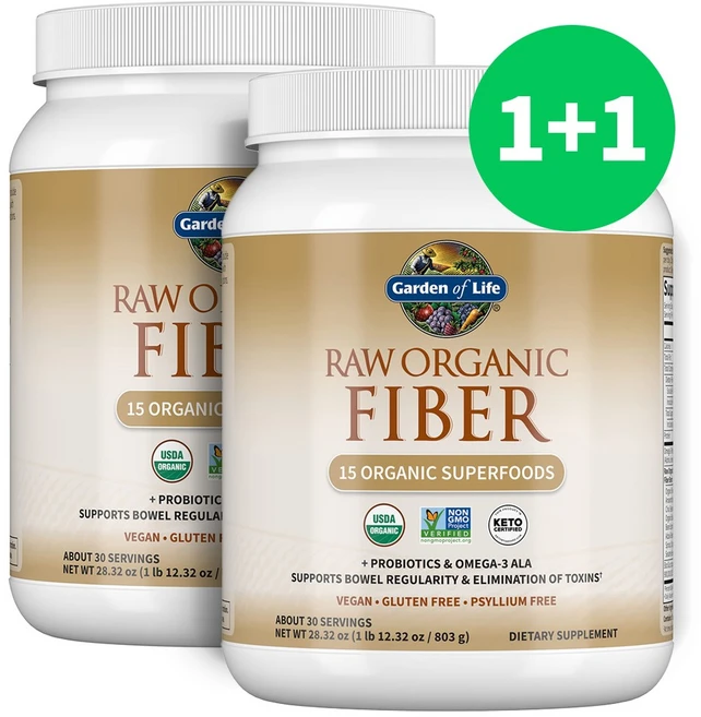 가든오브라이프 로우 오가닉 화이버 식이섬유 803g 2개 - 쿠팡