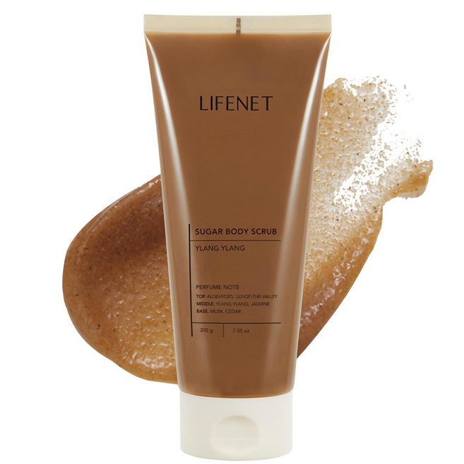 라이프넷 슈가 저자극 바디스크럽 일랑일랑, 200g, 1개