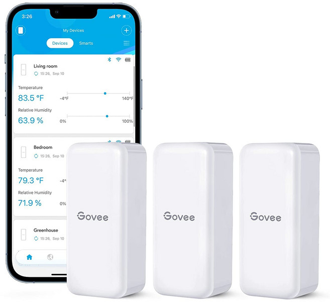 Govee Bluetooth 온습도계 온도계 습도계 디지털 무선 고정밀 건조 대책 알람