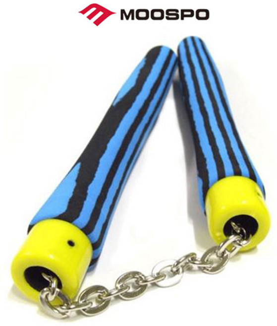 무스포 스폰지 쌍절곤 파랑색 줄무늬 어린이용, 1개