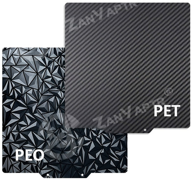 VORON 빌드 플레이트 PEI 표면 부드러운 텍스처 스프링 PEO, No Magnetic base, Carbon and Diamond, 1개
