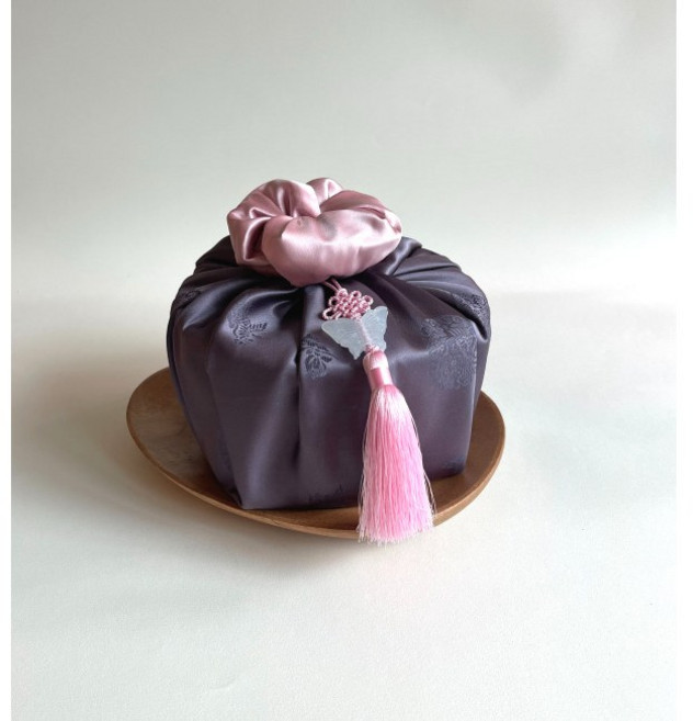 보자기 예단선물포장 한복 미니노리개 (1세트 3개), 핑크