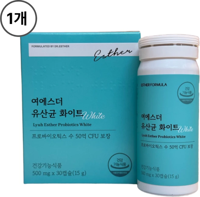 여에스더 질 유래 유산균 화이트 (프리바이오틱스 배합), 1박스, 30회분 - 쿠팡