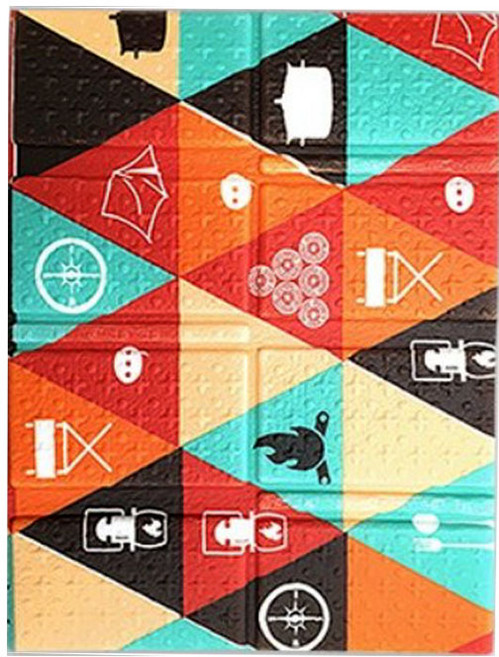 데코마당 코팅 도톰한 국산 8단 등산방석 접이식 휴대용 방석 캠핑 등산 1인용, 8단방석만_캠프오렌지, 8단방석만_캠프오렌지