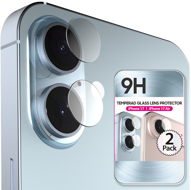 어반스티치 아이폰 17 시리즈 카메라 강화유리 보호필름, 2세트