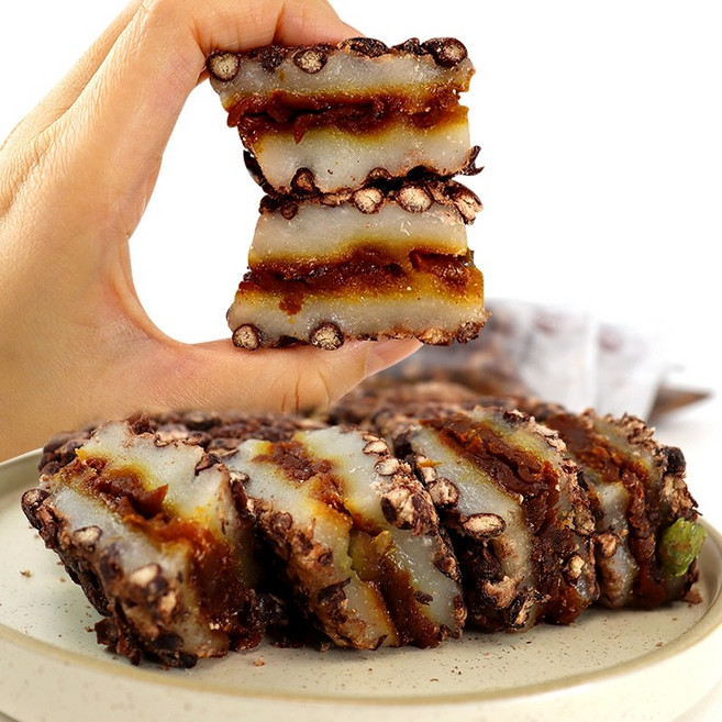 팥 호박고지 시루떡 영양떡 꿀설기 1kg (택1) 개별포장 떡 식사대용, 1개