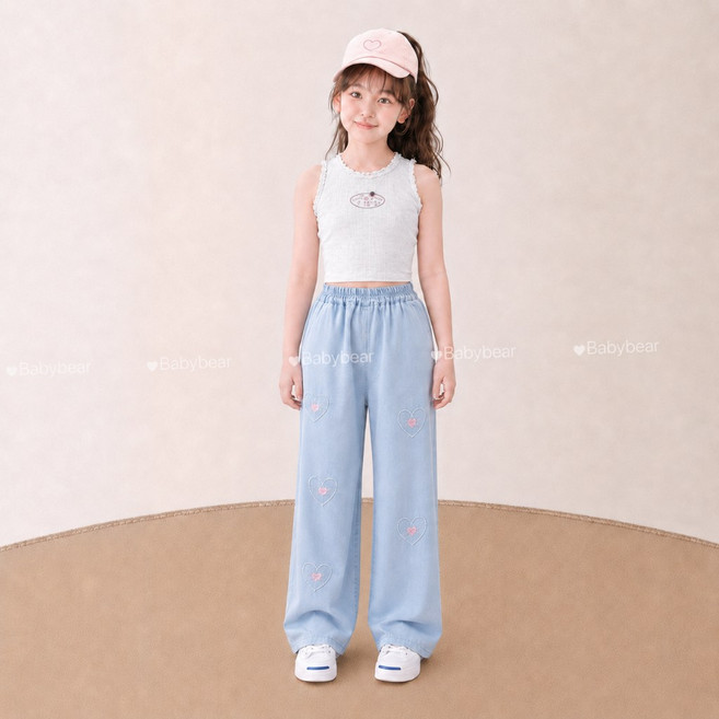 BabyBear 女童綁帶長褲