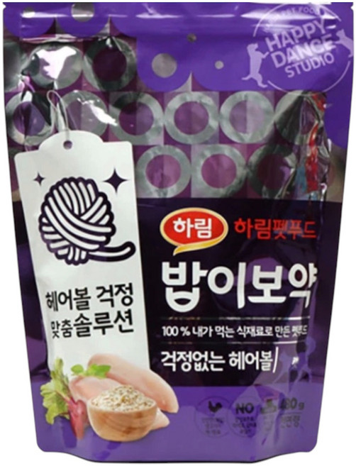 펫 밥이보약 CAT 걱정 없는 헤어볼 480 g, 480g, 3개