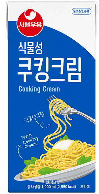 서울우유 식물성 쿠킹크림 1000ml, 12개, 1L