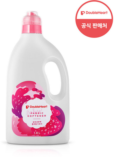 더블하트 유아용 섬유유연제 플로럴아로마(용기), 1.8L, 1개