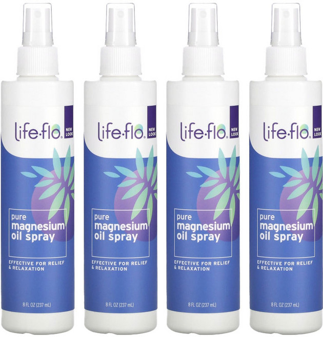 라이프플로 퓨어 마그네슘 오일 스프레이 237ml x 4개