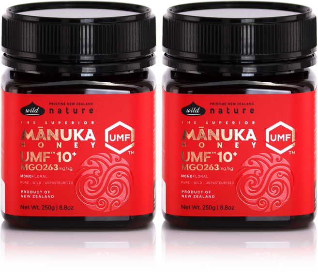 와일드네이처 뉴질랜드 마누카꿀 UMF10+ (MGO263+), 2개, 250g