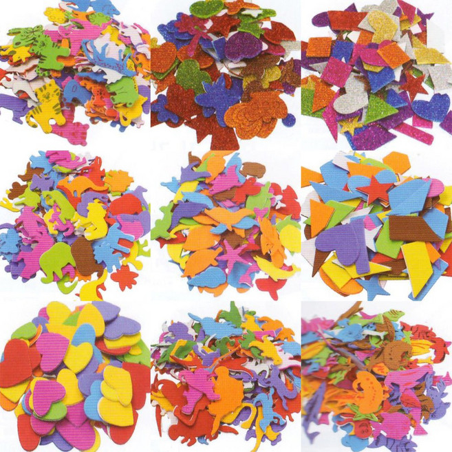 [대원] EVA 스티커 놀이, 11. 반짝이꽃모양