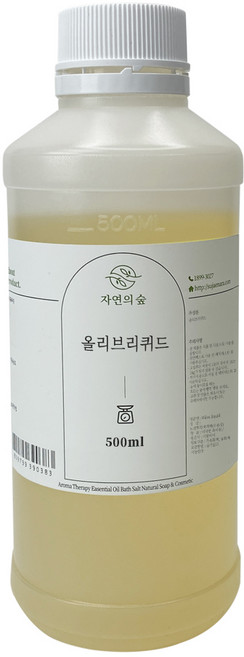 [자연의숲] 올리브리퀴드 500ml 가용화제 천연보습제 클렌징오일만들기 화장품재료 석고방향제 천연화장품 자연의숲, AS022 올리브리퀴드500ml, 1개
