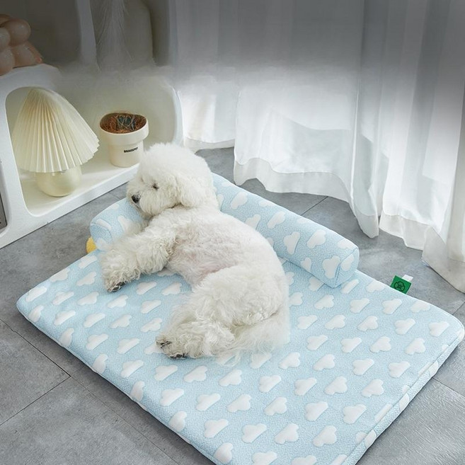 강아지 구름 쿨매트 아이스방석, M, 1개