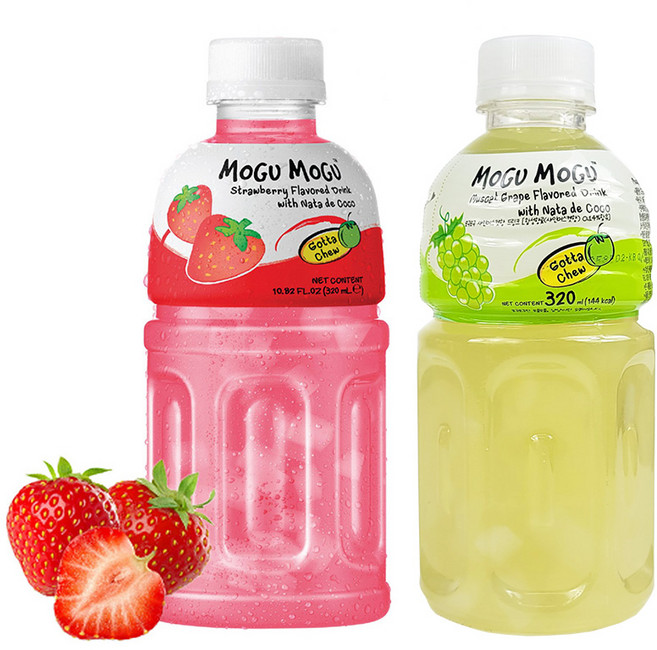 모구모구혼합 2종 딸기 샤인머스켓, 24개, 320ml