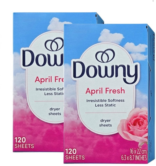 다우니 에이프릴프레쉬 건조기시트 120매 섬유유연제, 120매입, 2세트