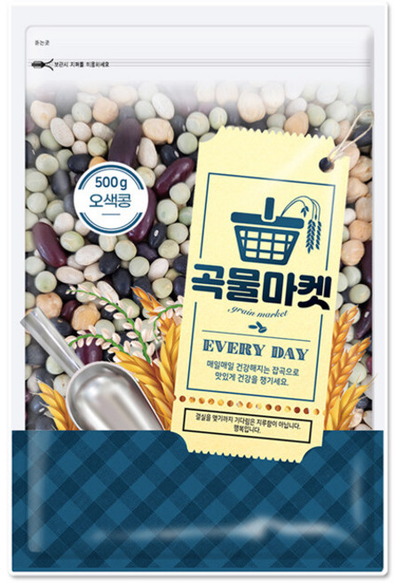 [더프레시] 곡물마켓 오색콩 500g, 1개