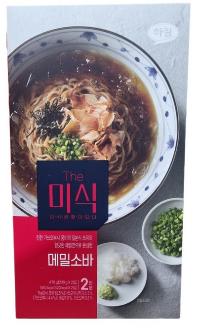 더미식 메밀소바 2인분, 478g, 2개