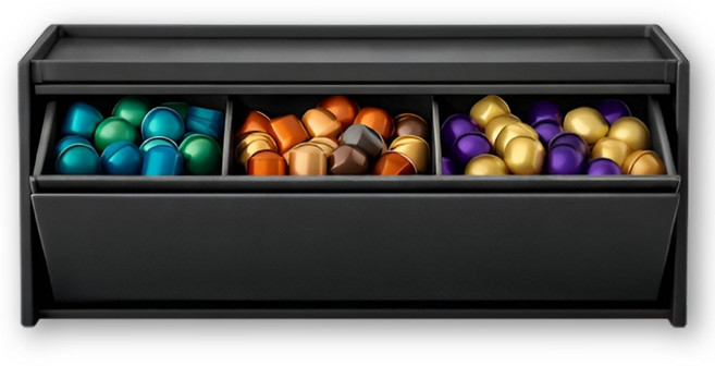 루다앙 초강력 자석 수납함 무타공 정리함, 1개, 시크 블랙