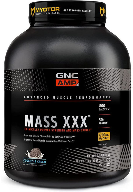 GNC AMP Mass XXX 2769g 13인분 쿠키크림, 1개