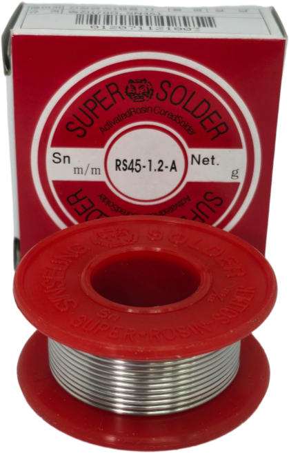 전문가용 고광택 송진 실납 SN45 70g 잘녹는 납땜용 RS45-1.2mm (70g), 1개, SN45-1.2mm 70g 실납