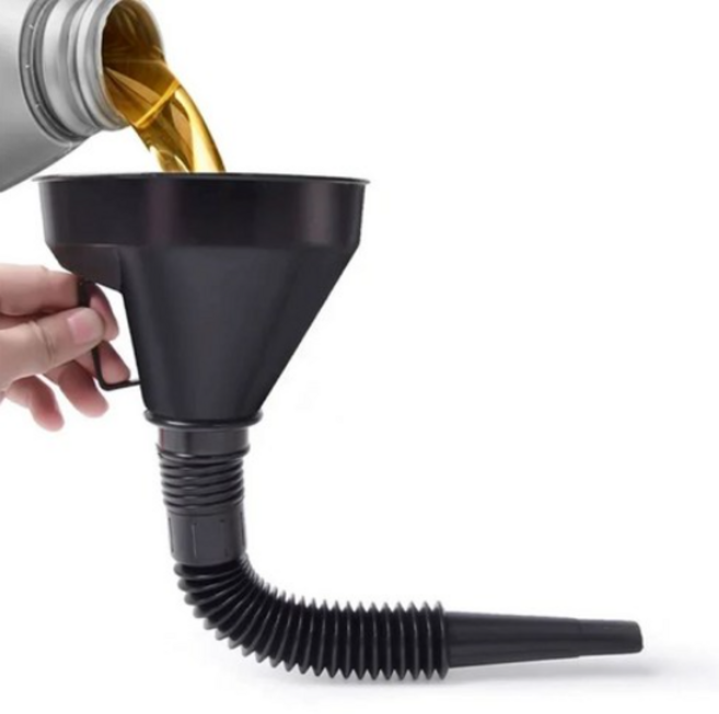 원형 거름망 급유 오일 자바라 깔때기, 1개