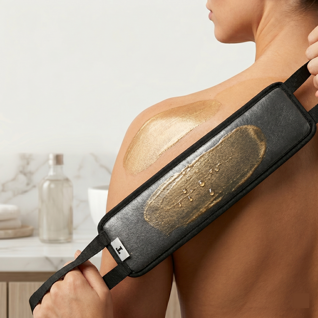 등바르개 등바르미 셀프도구 어플리케이터 태닝로션 오일바르개 태닝등 태너 백, 1개