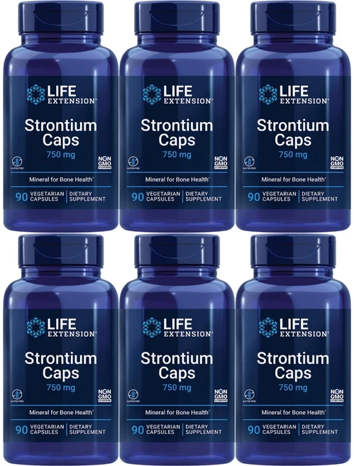 라이프익스텐션 스트론튬 캡스 250mg, 6개, 90정 - 쿠팡