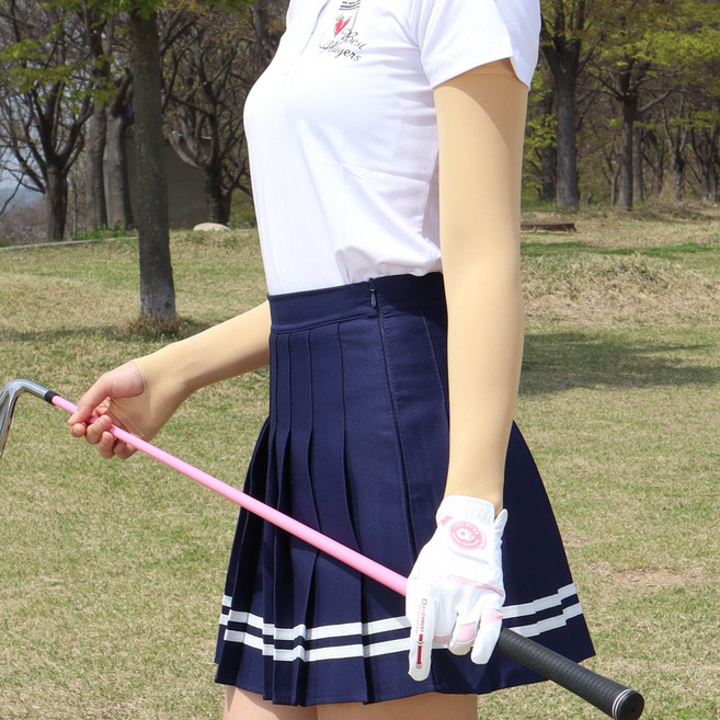 톤앤톤 자외선차단 골프 살색 스킨 팔토시 손등 쿨토시, 1개, 웜톤