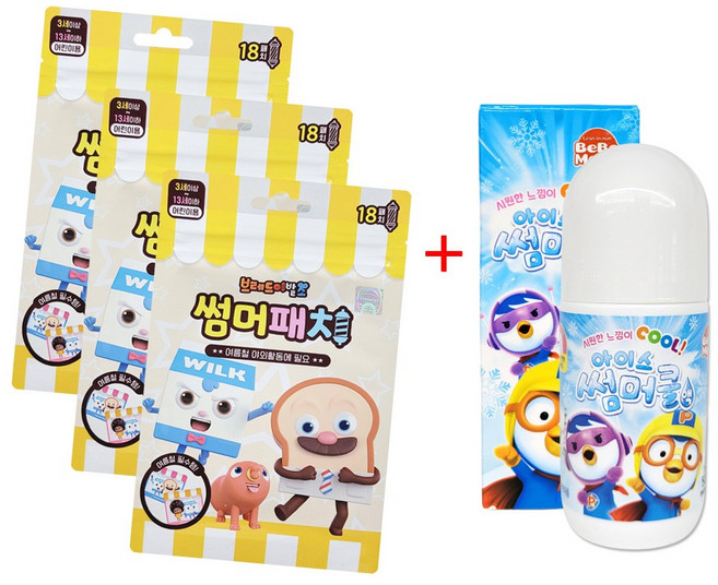 썸머 패치 3개 + 썸머쿨액 세트, 1개