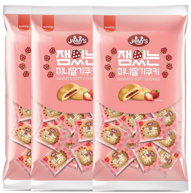 삼립 잼있는 딸기잼 쿠키, 320g, 3개