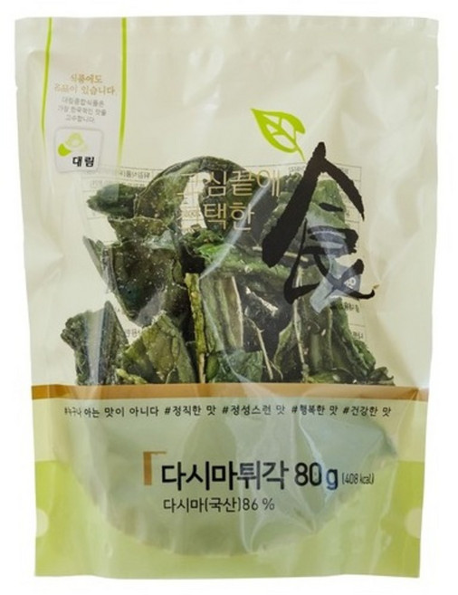 대림종합식품 국내산 다시마 튀각 부각, 6개, 80g