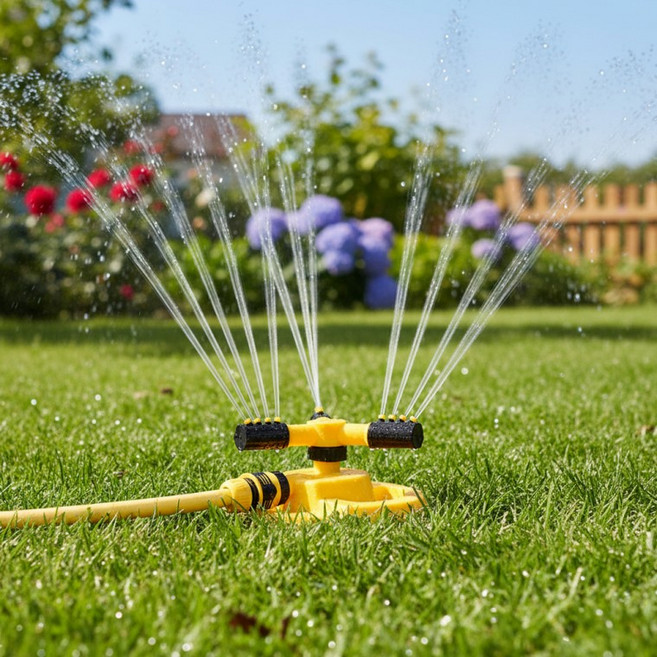 360도 자동 회전 잔디 물뿌리개, 상세페이지 참조, 1개