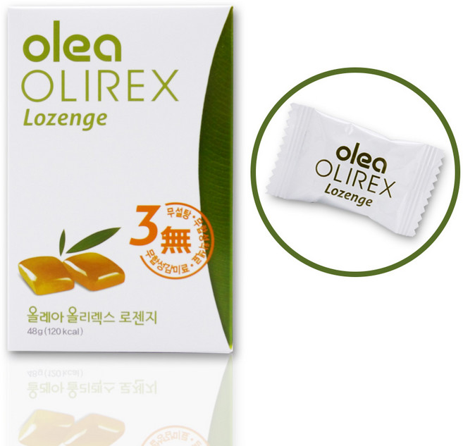 올레아 올리렉스 로젠지 무설탕캔디 10개, 48g, 1개