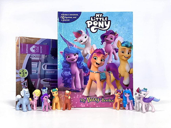 My Little Pony Busy Books - Storybook 10 figurines playmat [board_book] 377855, My Little Pony Busy Books - St