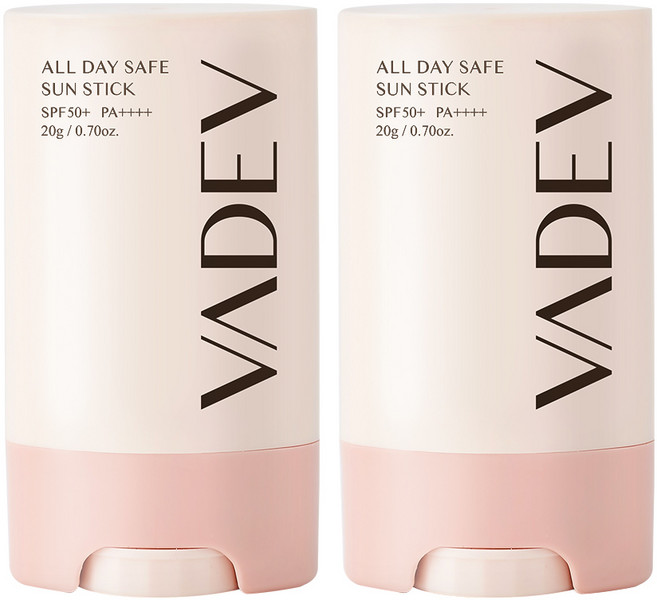 바디브 선스틱 20g 온가족 페이스 앤 바디 백탁 눈시림 없는 에어리치 워터프루프, 2개