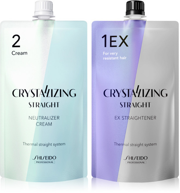 시세이도 프로페셔널 크리스탈라이징 스트레이트 크림 매직약 400g, 1개, 1EX(강한곱슬) + 중화제(크림타입), 400ml