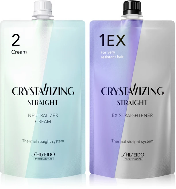시세이도 프로페셔널 크리스탈라이징 스트레이트 크림 매직약 400g, 1개, 1EX(강한곱슬) + 중화제(크림타입), 400ml - 쿠팡