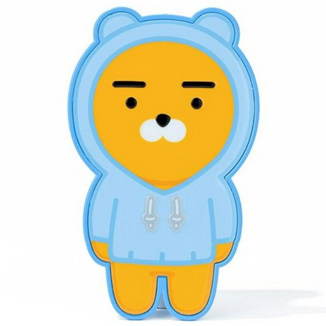 카카오 전신형 스마트톡 캐릭터 그립 톡홀더 핸드폰거치대, 후드라이언, 1개