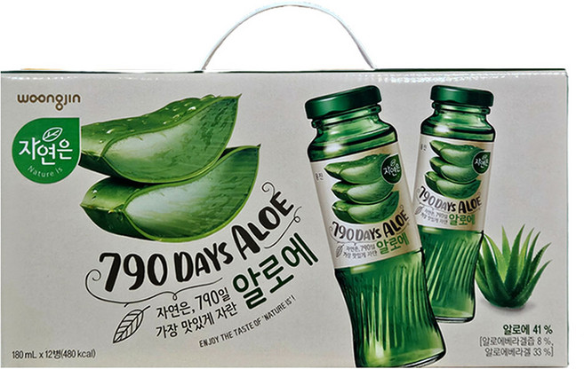 병음료 웅진 음료세트 자연은 알로에 180mlx12개입, 180ml, 12개