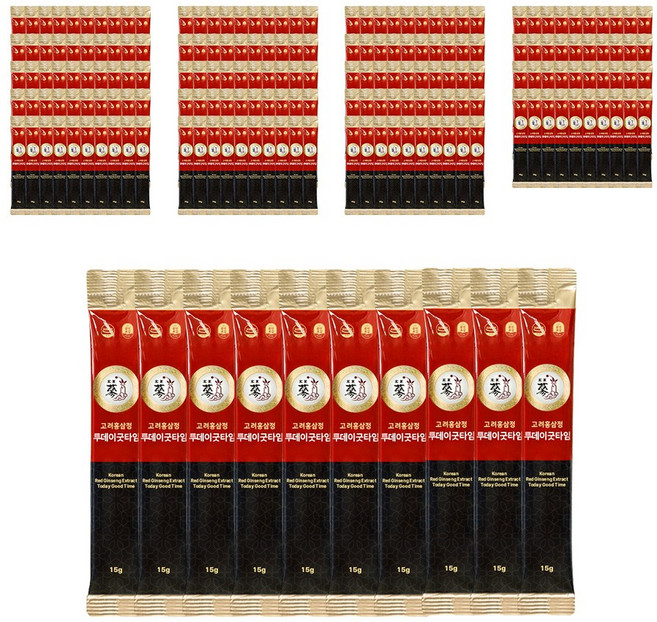 풍년보감 고려홍삼정 진액 투데이굿타임 홍삼스틱 15g 500포 벌크포장, 1.5kg, 5개