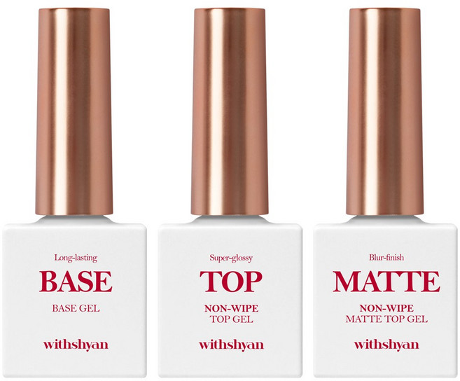 위드샨 베이스젤 + 논와이프 탑젤 + 논와이프 매트 탑젤 세트, 1개