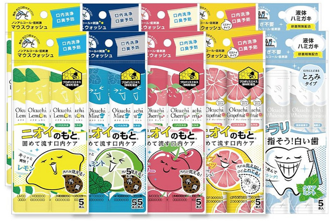 오쿠치가글 일본입냄새제거 일회용 구취제거제 무알콜 저자극 오피셜리미티드1st세트 50봉
